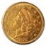 1876-CC $20 Liberty Gold Double Eagle MS-60 PCGS