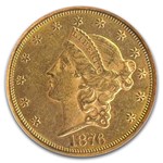 1876-CC $20 Liberty Gold Double Eagle MS-61 NGC