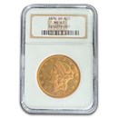 1876-CC $20 Liberty Gold Double Eagle MS-61 NGC