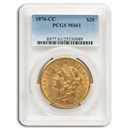 1876-CC $20 Liberty Gold Double Eagle MS-61 PCGS