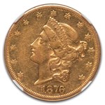 1876-CC $20 Liberty Gold Double Eagle XF-45 NGC