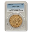 1876-CC $20 Liberty Gold Double Eagle XF-45 PCGS