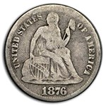 1876-CC Liberty Seated Dime Fine