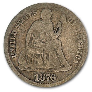 1876-CC Liberty Seated Dime Good 1876-CC Liberty Seated Dime Good