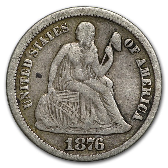 1876-CC Liberty Seated Dime VF 1876-CC Liberty Seated Dime VF