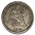 1876-CC Liberty Seated Dime XF-40 PCGS