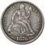 1876-CC Liberty Seated Dime XF
