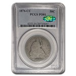 1876-CC Liberty Seated Half Dollar Poor-1 PCGS CAC