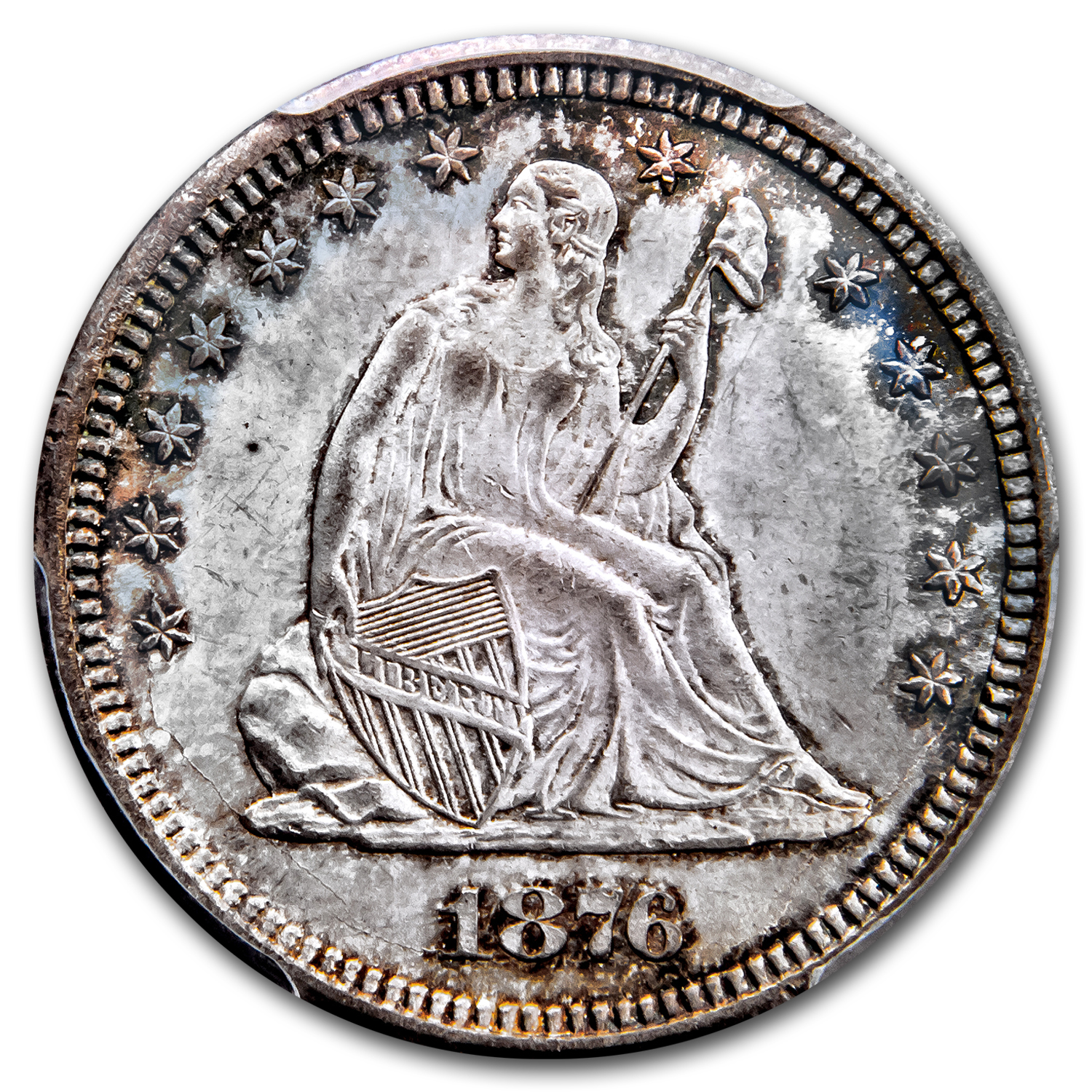1876-S アメリカ 1オンス純銀貨 シルバ―ラウンド Seated Liberty