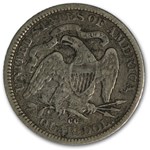 1876-CC Liberty Seated Quarter VF