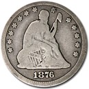 1876-CC Liberty Seated Quarter VG