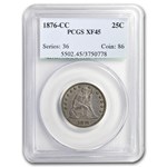 1876-CC Liberty Seated Quarter XF-45 PCGS