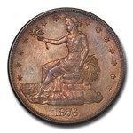 1876-CC Trade Dollar Doubled Die Reverse MS-63 PCGS CAC
