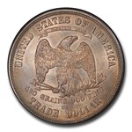 1876-CC Trade Dollar Doubled Die Reverse MS-63 PCGS CAC
