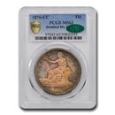 1876-CC Trade Dollar Doubled Die Reverse MS-63 PCGS CAC 1876-CC Trade Dollar Doubled Die Reverse MS-63 PCGS CAC
