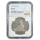 1876-CC Trade Dollar MS-62 NGC