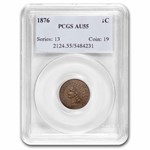 1876 Indian Head AU-55 PCGS (Brown)