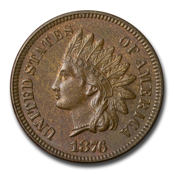 1876 Indian Head Cent BU (Brown) 1876 Indian Head Cent BU (Brown)