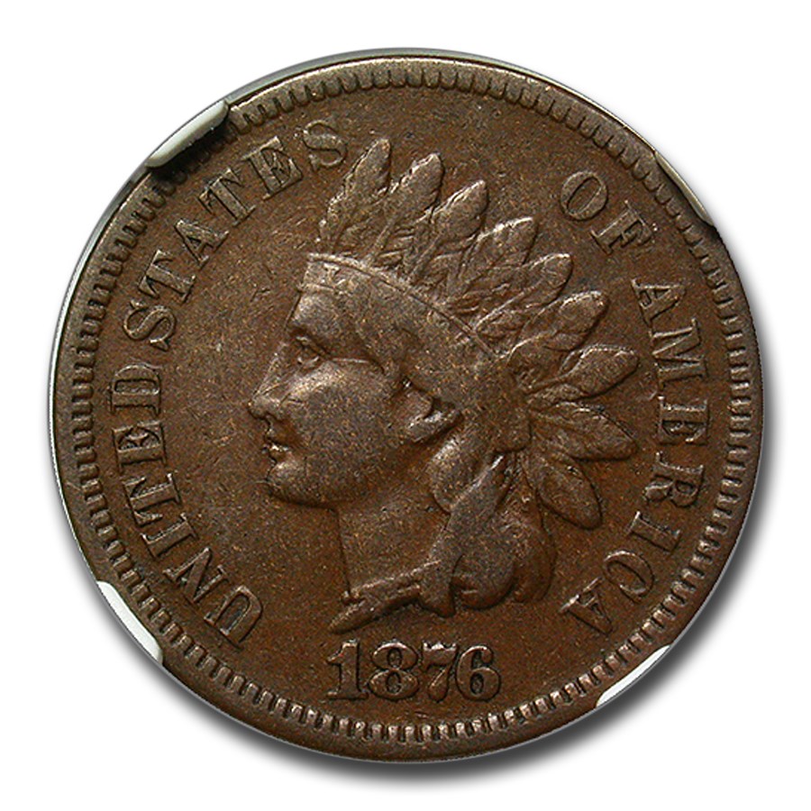 1876 Indian Head Cent VF-25 NGC