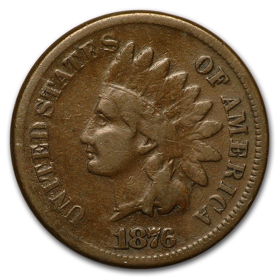 1876 Indian Head Cent VG 1876 Indian Head Cent VG