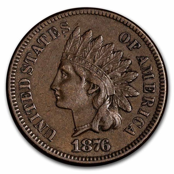 1876 Indian Head Cent XF 1876 Indian Head Cent XF