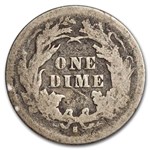 1876 Liberty Seated Dime Fine