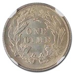1876 Liberty Seated Dime MS-67 NGC