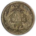 1876 Liberty Seated Dime VF