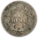1876 Liberty Seated Dime VG