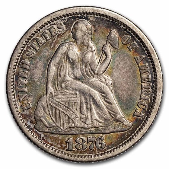 1876 Liberty Seated Dime XF 1876 Liberty Seated Dime XF