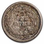 1876 Liberty Seated Dime XF