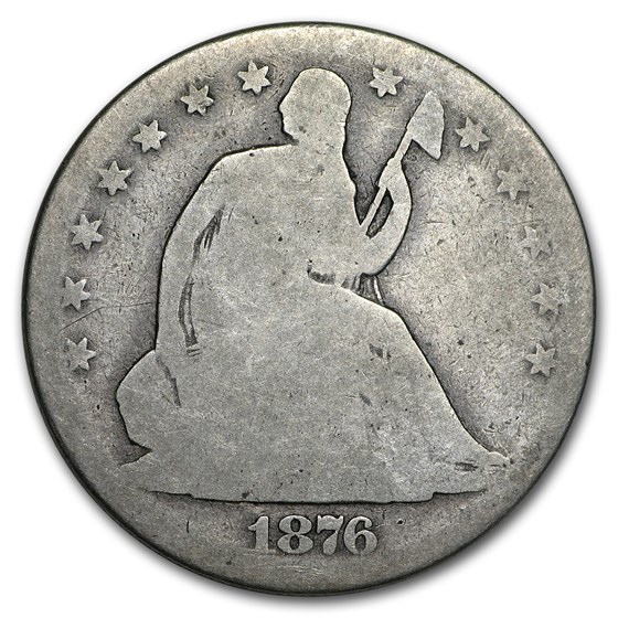 1876 Liberty Seated Half Dollar AG