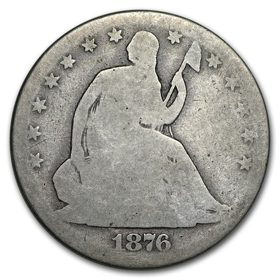 1876 Liberty Seated Half Dollar AG 1876 Liberty Seated Half Dollar AG