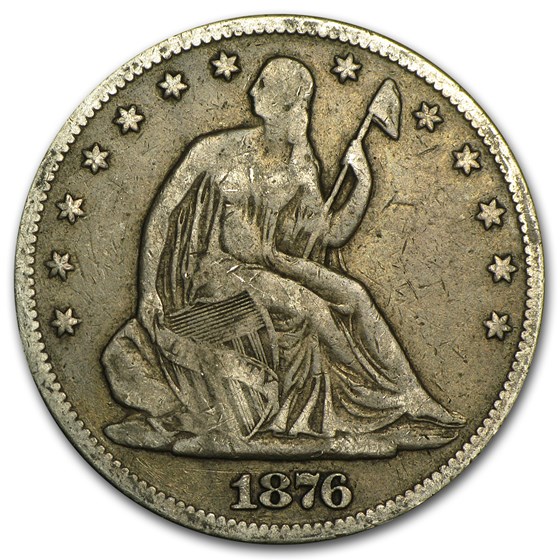 1876 Liberty Seated Half Dollar Fine 1876 Liberty Seated Half Dollar Fine