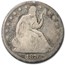 1876 Liberty Seated Half Dollar Good
