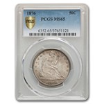 1876 Liberty Seated Half Dollar MS-65 PCGS