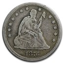 1876 Liberty Seated Quarter Fine