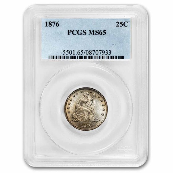 1876 Liberty Seated Quarter MS-65 PCGS 1876 Liberty Seated Quarter MS-65 PCGS