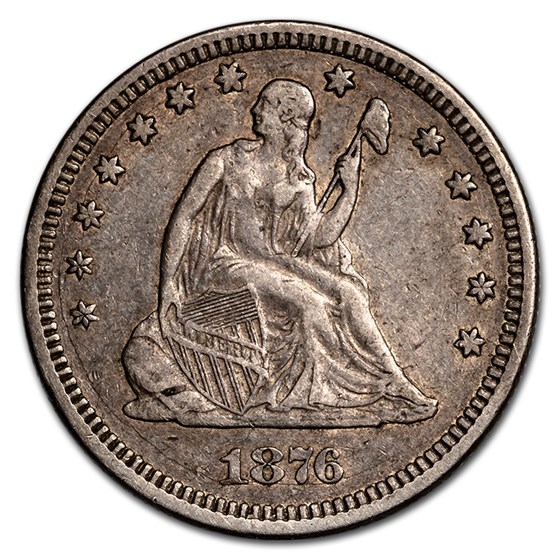 1876 Liberty Seated Quarter VF 1876 Liberty Seated Quarter VF
