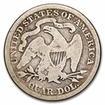 1876 Liberty Seated Quarter VG