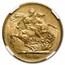 1876-M Australia Gold Sovereign Young Victoria AU-55