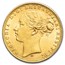 1876-M Australia Gold Sovereign Young Victoria BU