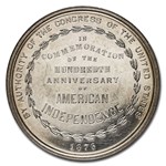 1876 PA US Centennial Exposition Silver Medal (HK 20)