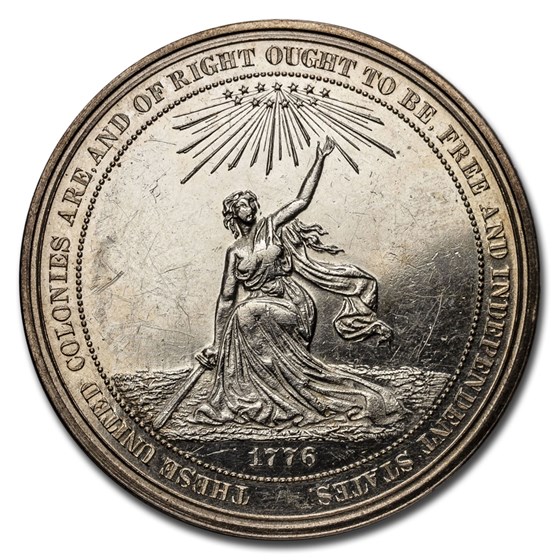 1876 PA US Centennial Exposition Silver Medal (HK 20)