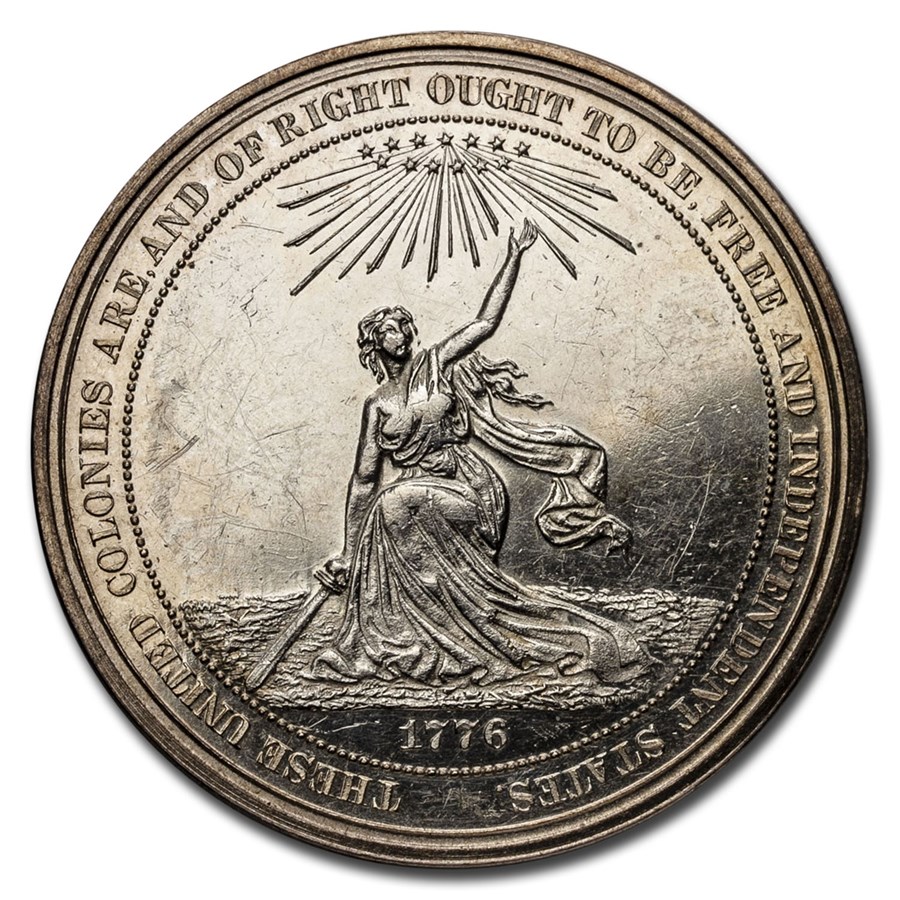 1876 PA US Centennial Exposition Silver Medal (HK 20)