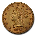 1876-S $10 Liberty Gold Eagle AU-55 PCGS CAC