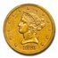 1876-S $10 Liberty Gold Eagle AU-55 PCGS