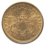 1876-S $20 Liberty Gold Double Eagle AU-53 PCGS