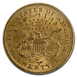 1876-S $20 Liberty Gold Double Eagle AU-55 PCGS