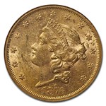1876-S $20 Liberty Gold Double Eagle AU-58 NGC